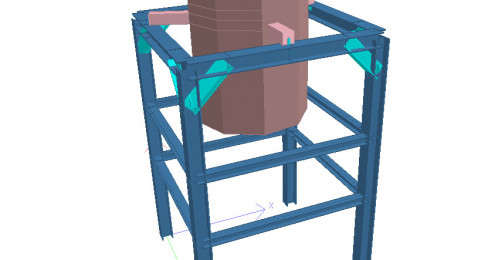 Anlagenbau – Aufstellbock für Gegenstrahlmühle