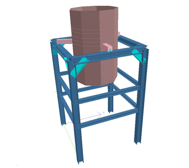 Anlagenbau – Aufstellbock für Gegenstrahlmühle