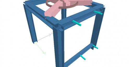 Anlagenbau – Aufstellbock für Gegenstrahlmühle