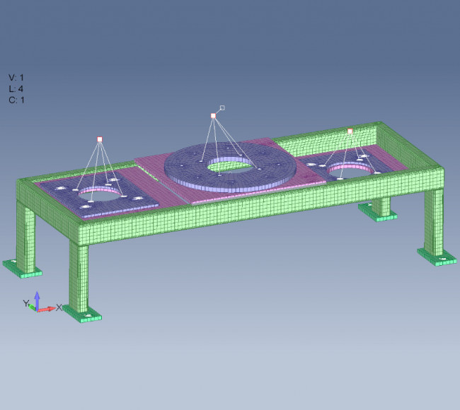 Anlagenbau – Aufstellböcke für Gegenstrahlmühle und Sichtermühle