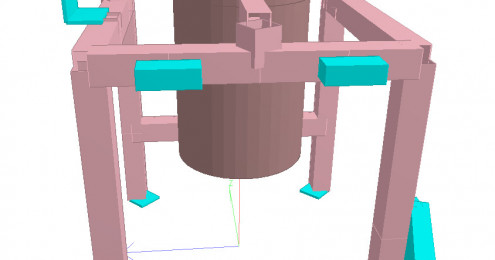 Anlagenbau – Aufstellböcke für Gegenstrahlmühle und Sichtermühle