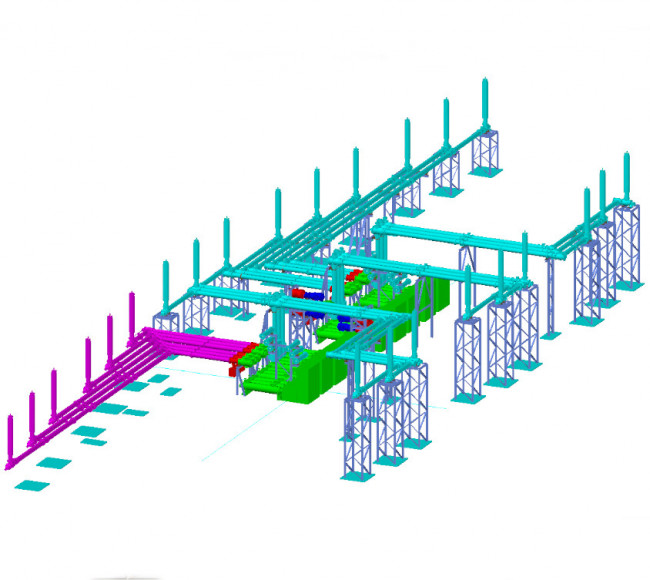 Anlagenbau – Gasisolierte Schaltanlage El Harrach