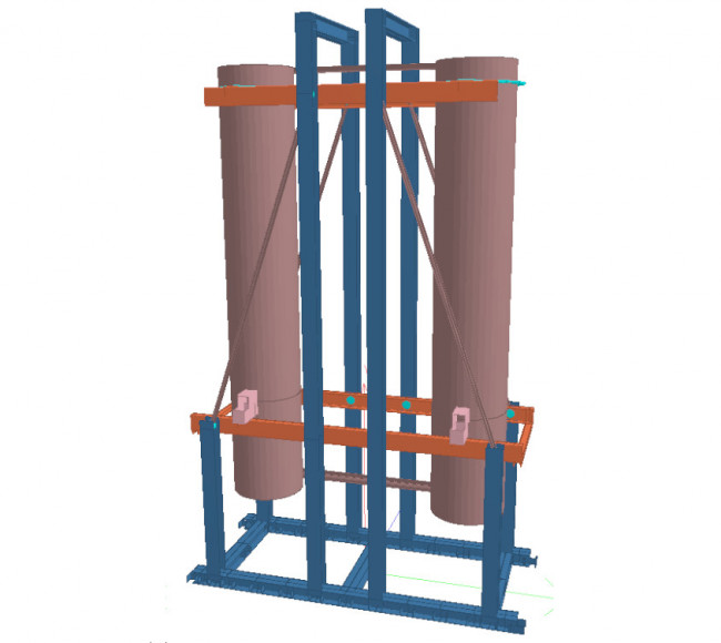 Anlagenbau – Gestell für CO2-Trockner/Reiniger in USA