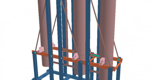 Anlagenbau – Gestell für CO2-Trockner/Reiniger in USA