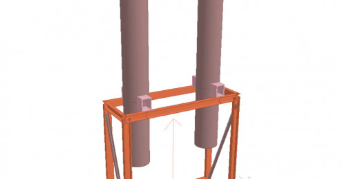 Anlagenbau – Gestell für CO2-Trockner/Reiniger in USA