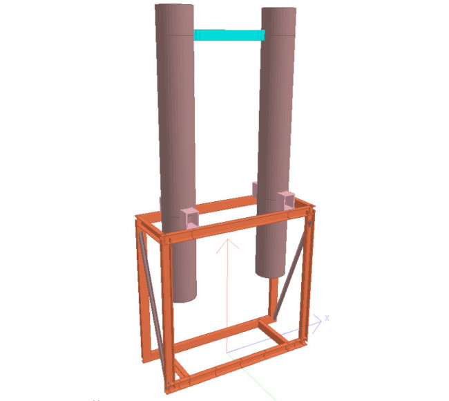 Anlagenbau – Gestell für CO2-Trockner/Reiniger in USA