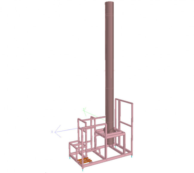 Anlagenbau – Gestell für Kolonne in Brauerei