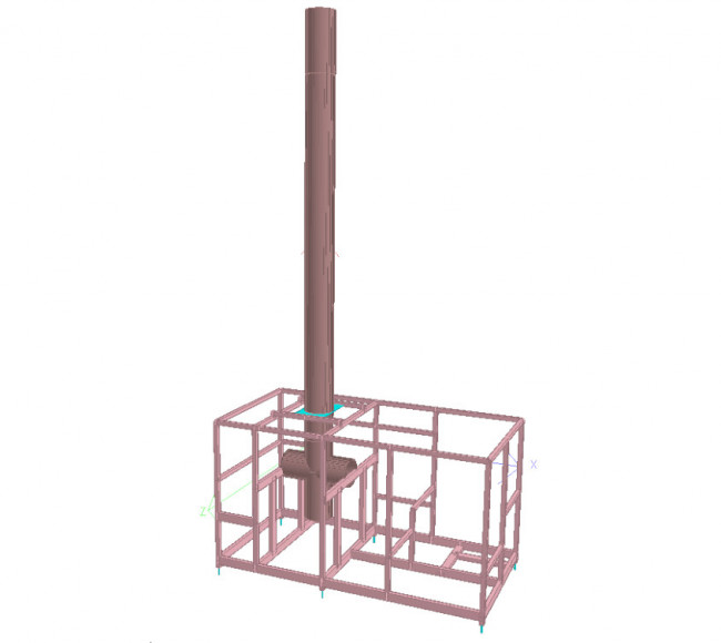 Anlagenbau – Gestell für Kolonne in Brauerei