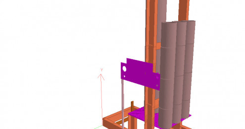 Anlagenbau – Stahlgestell Kolbenspeicherstation, USA