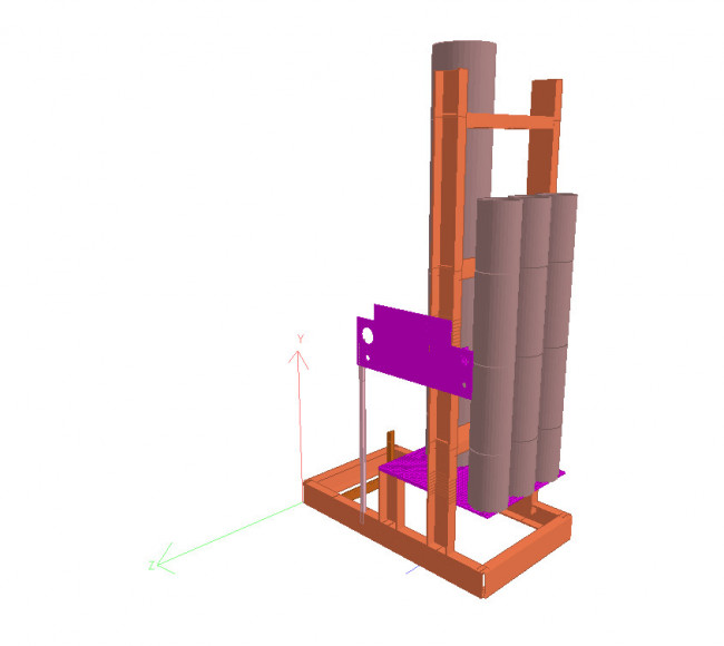 Anlagenbau – Stahlgestell Kolbenspeicherstation, USA