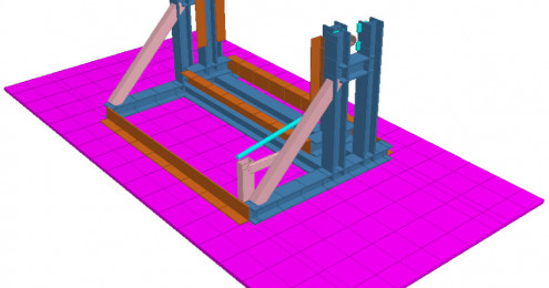 Anlagenbau – Stahlrahmen für Schmieranlage