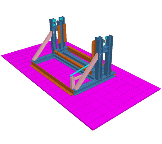 Anlagenbau – Stahlrahmen für Schmieranlage