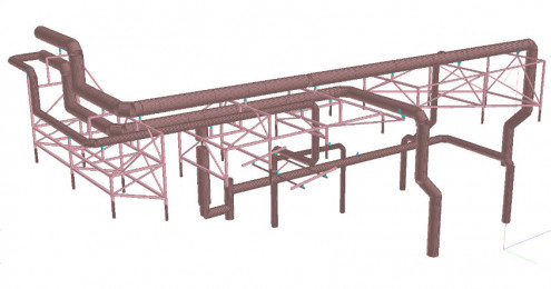 Anlagenbau – Untergestell für Dunstabzugsrohre