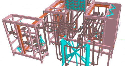 Anlagenbau – Verschiedene Gestelle für Brauerei