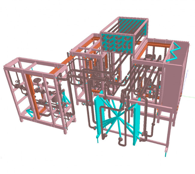 Anlagenbau – Verschiedene Gestelle für Brauerei