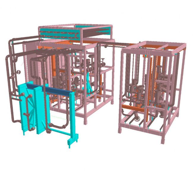 Anlagenbau – Verschiedene Gestelle für Brauerei