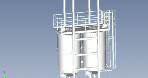 Behälterbau – Aktivkohlefilter in Cayuga, NY, USA