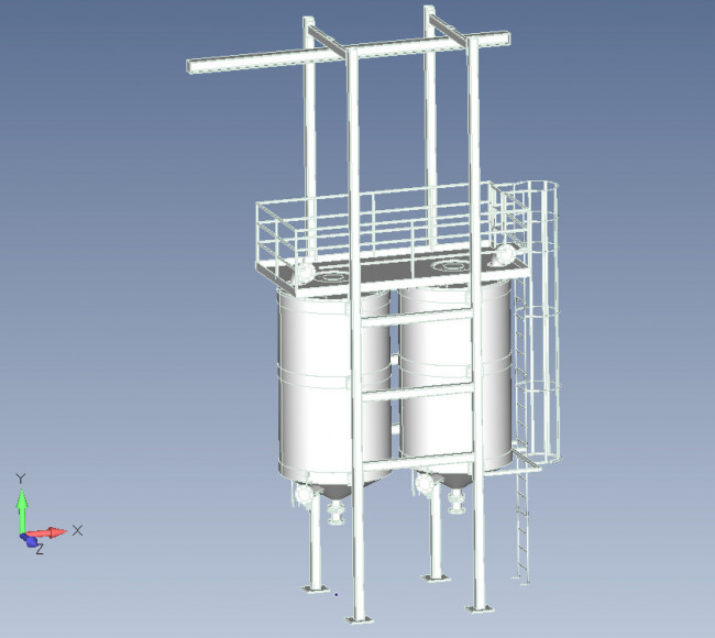 Behälterbau – Aktivkohlefilter in Cayuga, NY, USA