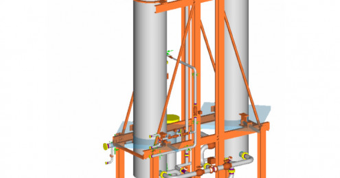 Rohrleitungsbau – Rohrleitungen für CO2-Trockner/Reiniger