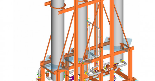 Rohrleitungsbau – Rohrleitungen für CO2-Trockner/Reiniger